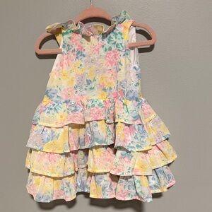Janie and Jack Multicolor Floral/Easter Dress